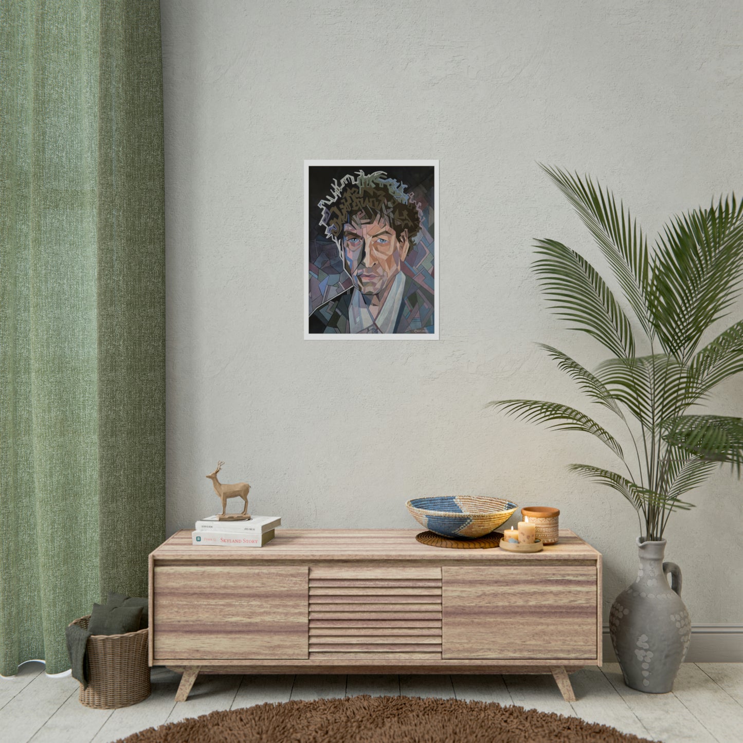 Bob Dylan print on paper, 2 sizes