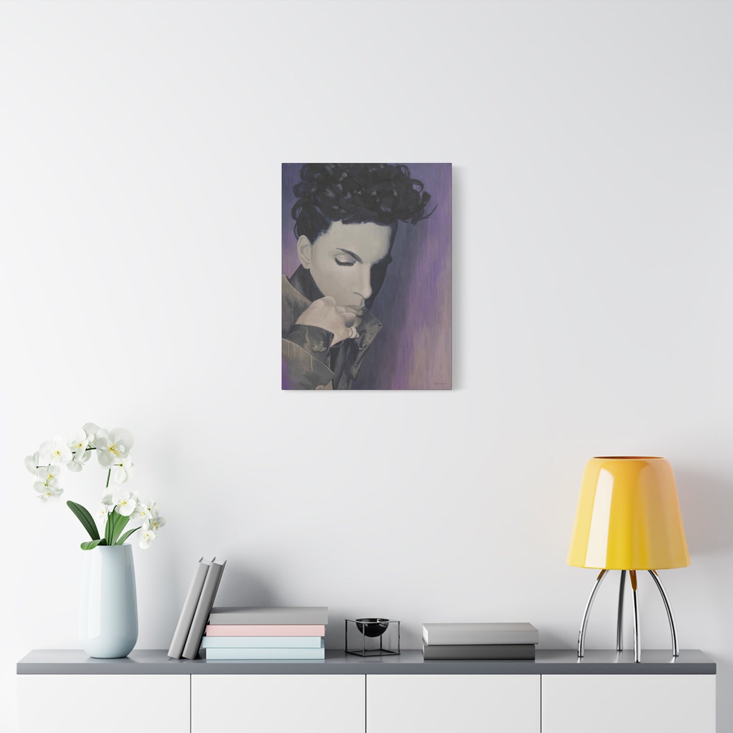 Prince print on Matte Canvas, Stretched, Beautiful music inspired modern wall art home decor