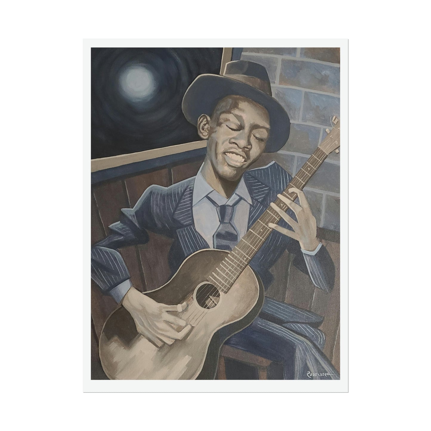 Robert Johnson print on paper, 2 sizes