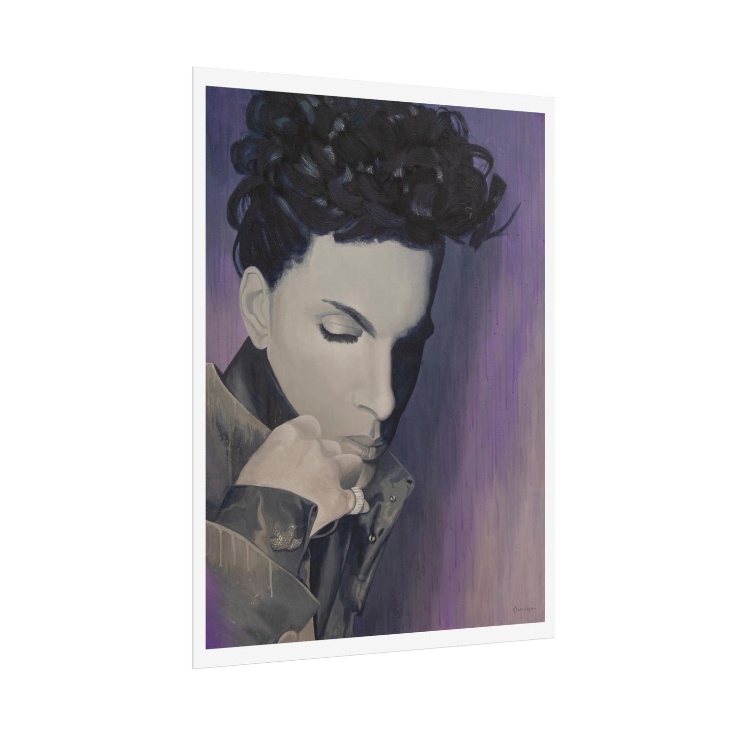 Prince print on paper, 3 sizes, a beautiful music inspired painting, modern wall art home decor poster