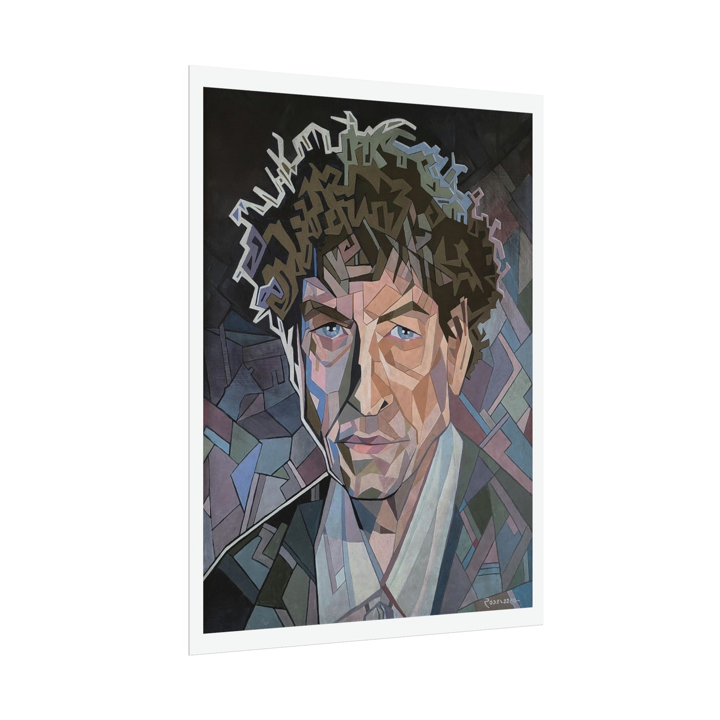 Bob Dylan print on paper, 2 sizes