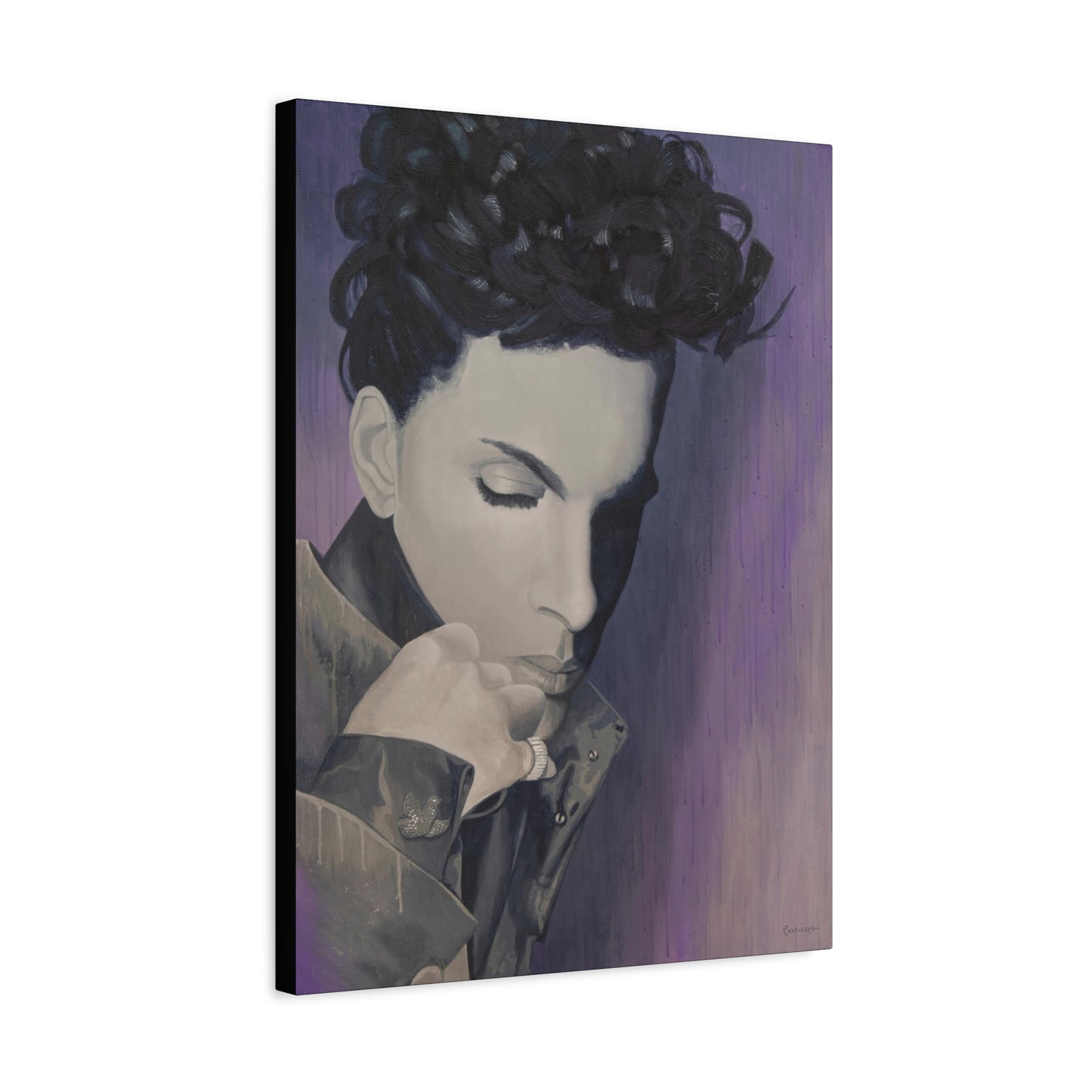 Prince print on Matte Canvas, Stretched, Beautiful music inspired modern wall art home decor