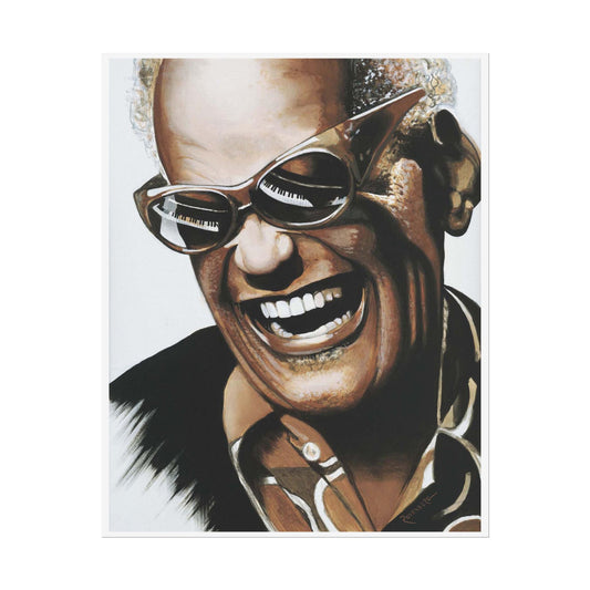 Ray Charles print on paper, 2 sizes, music inspired painting, modern wall art home decor poster