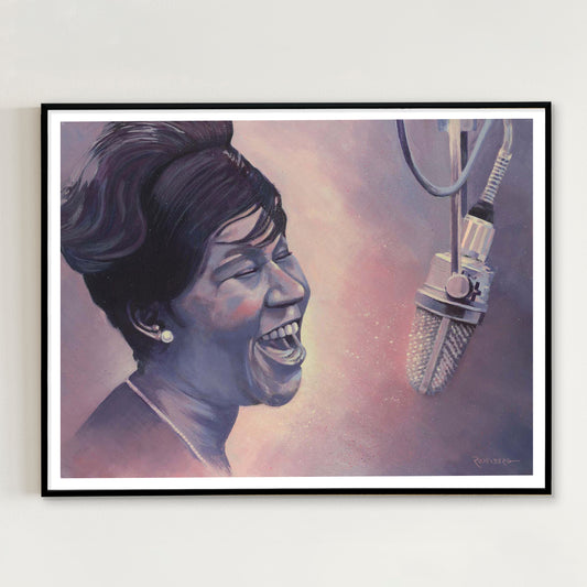 Aretha Franklin giclee print