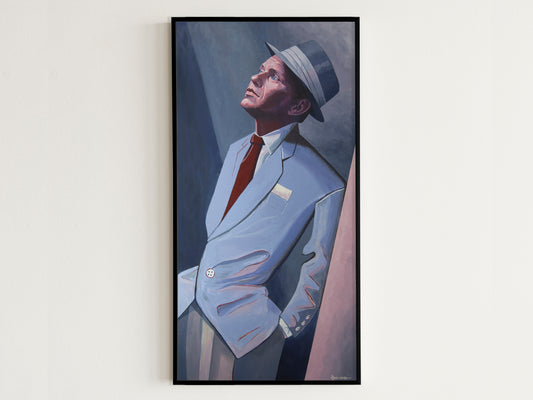 Painting of Frank Sinatra, fine art home decor