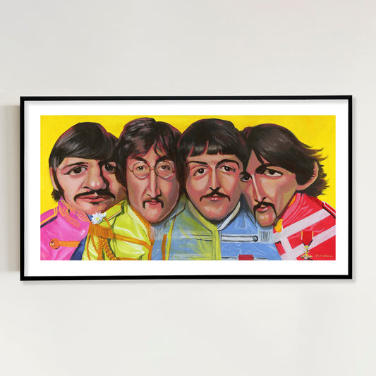 Beatles Limited Edition 22in. x 12 in. Giclee print on paper