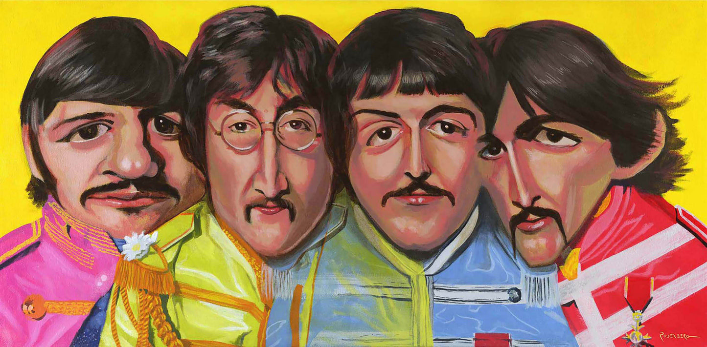 Beatles portrait painting art print by Jeff Rodenberg