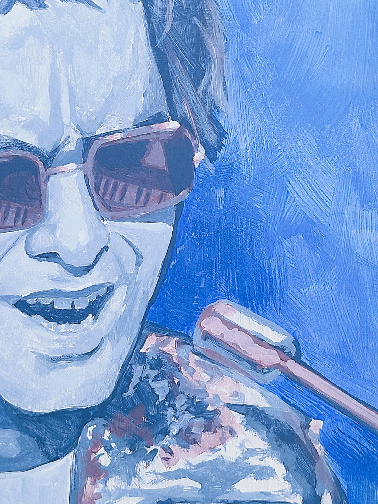 Elton John portrait painting