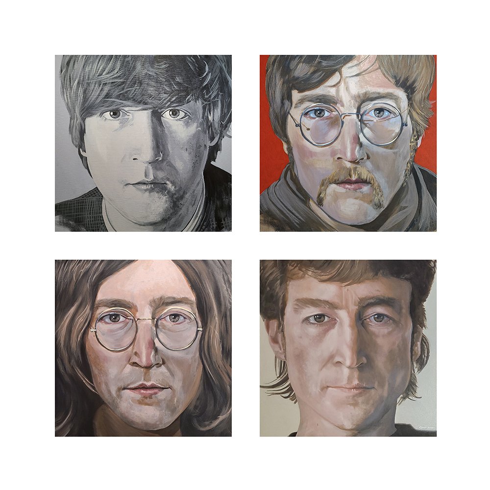 John Lennon portrait painting art print by Jeff Rodenberg