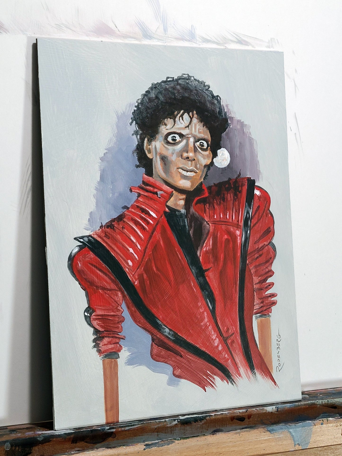 Michael Jackson Thriller painting