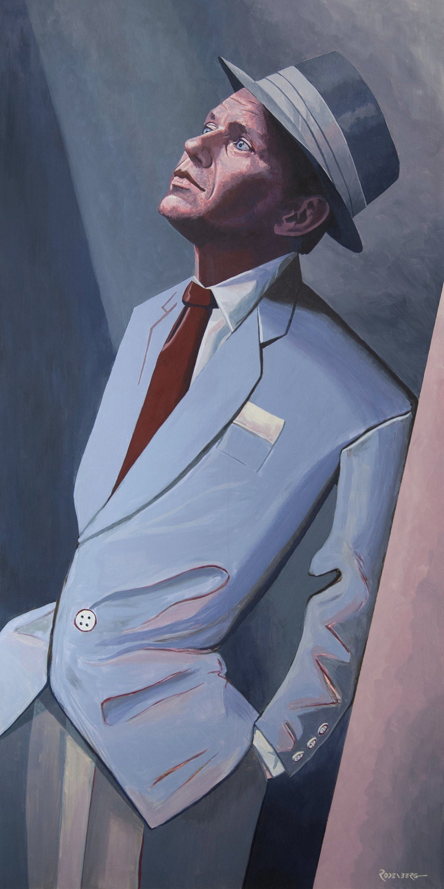 Frank Sinatra painting