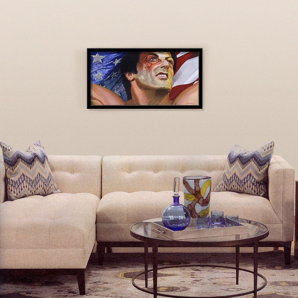 Sylvester Stallone Rocky Balboa painting