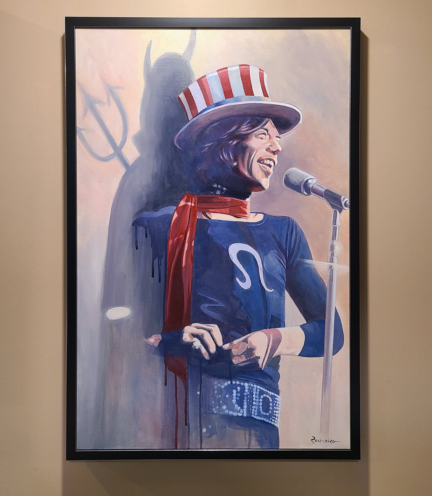 Mick Jagger painting
