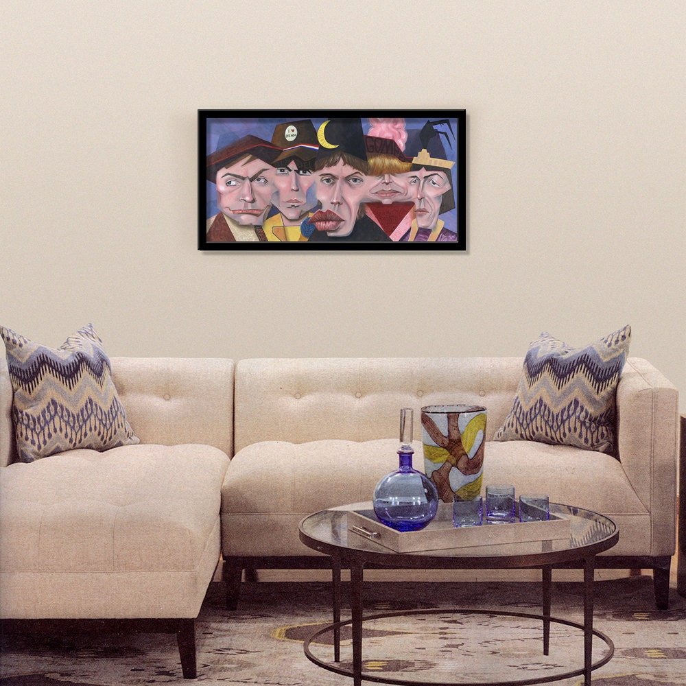 The Rolling Stones painting