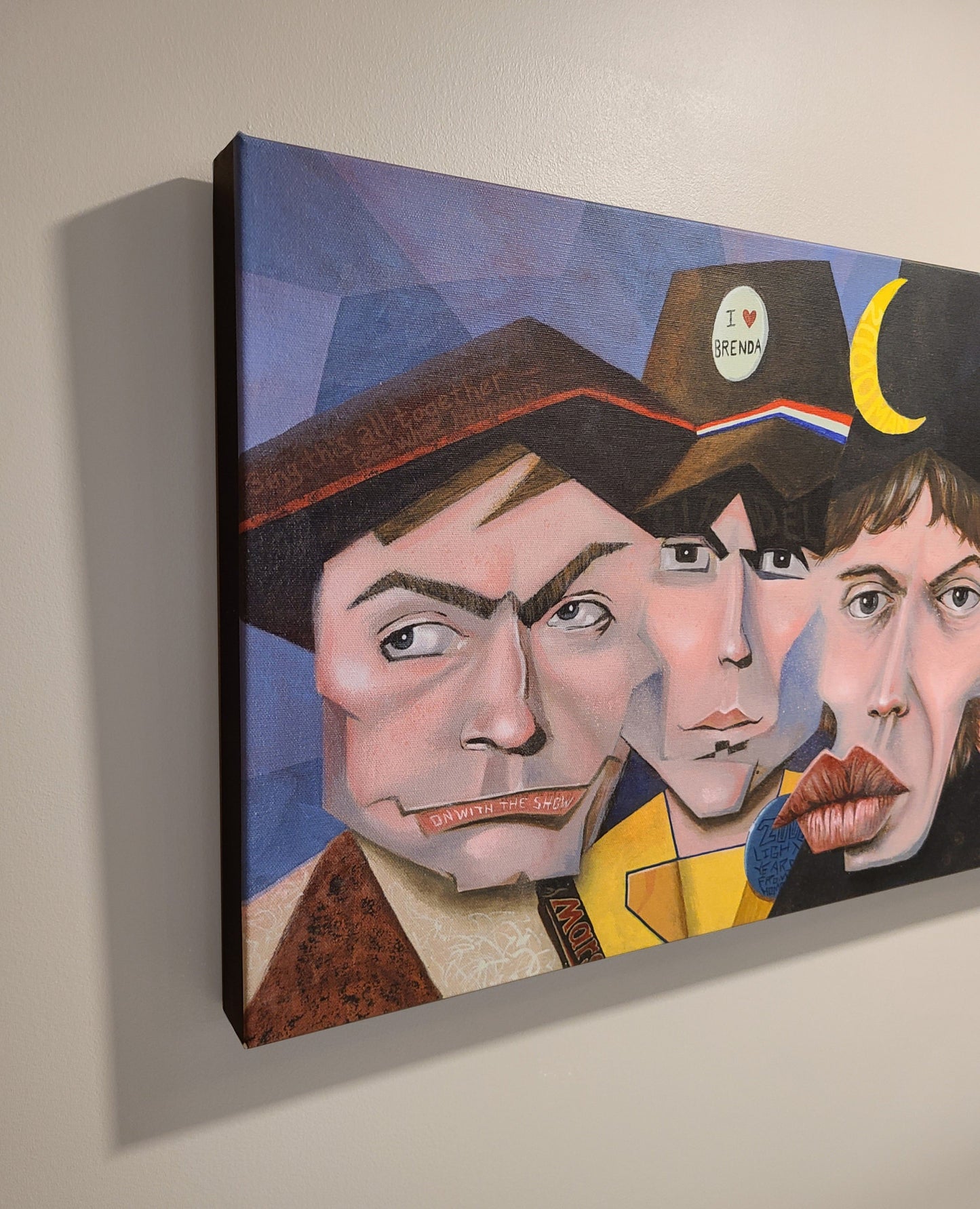 The Rolling Stones giclee print on stretched canvas
