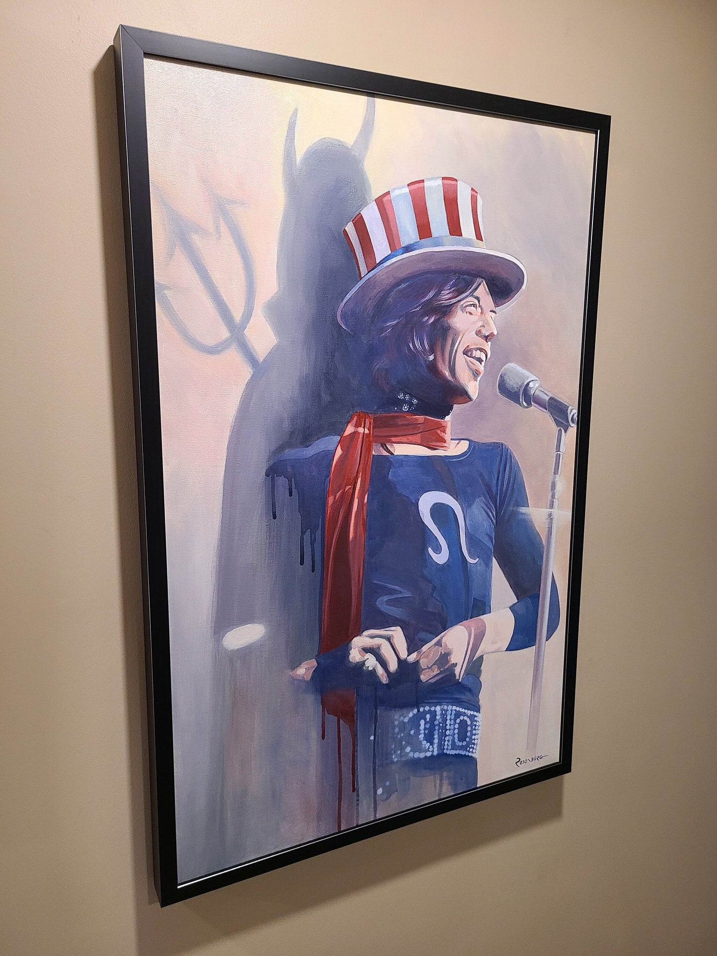 Mick Jagger painting