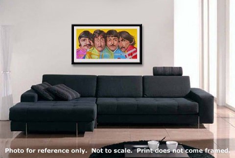 Beatles Limited Edition 27in. x 14.5 in. Giclee print on paper