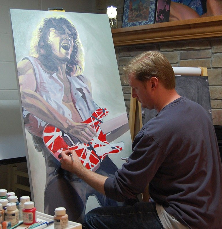 Eddie Van Halen painting