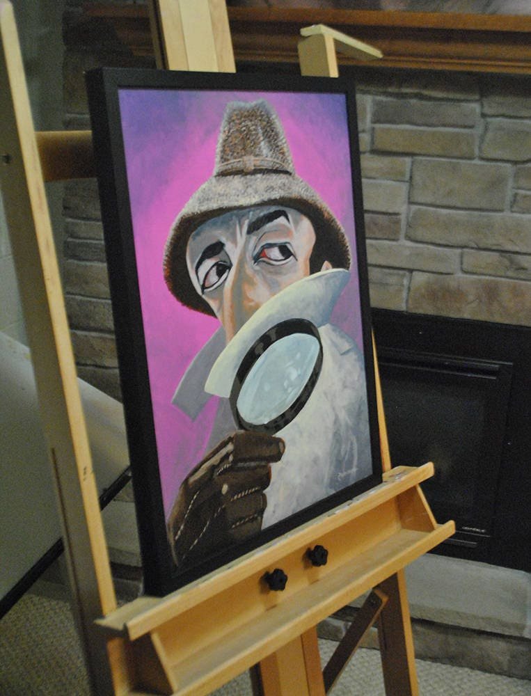 Peter Sellers Inspector Clouseau painting