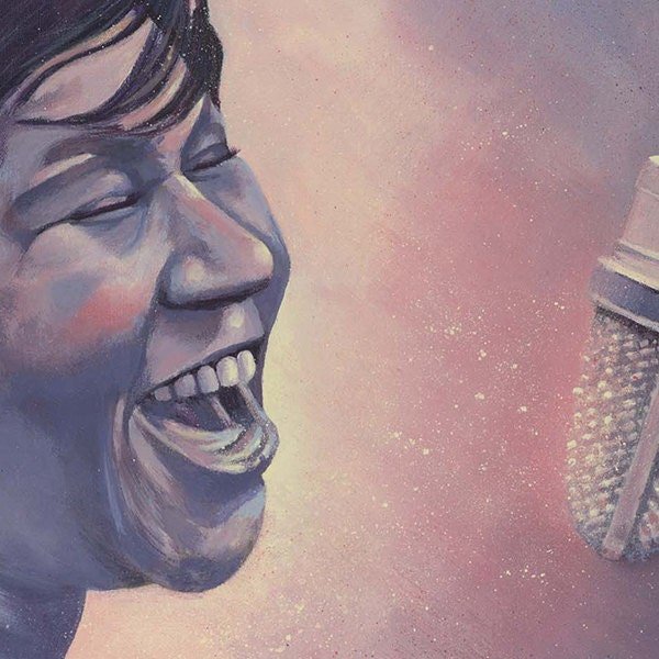 Aretha Franklin giclee print