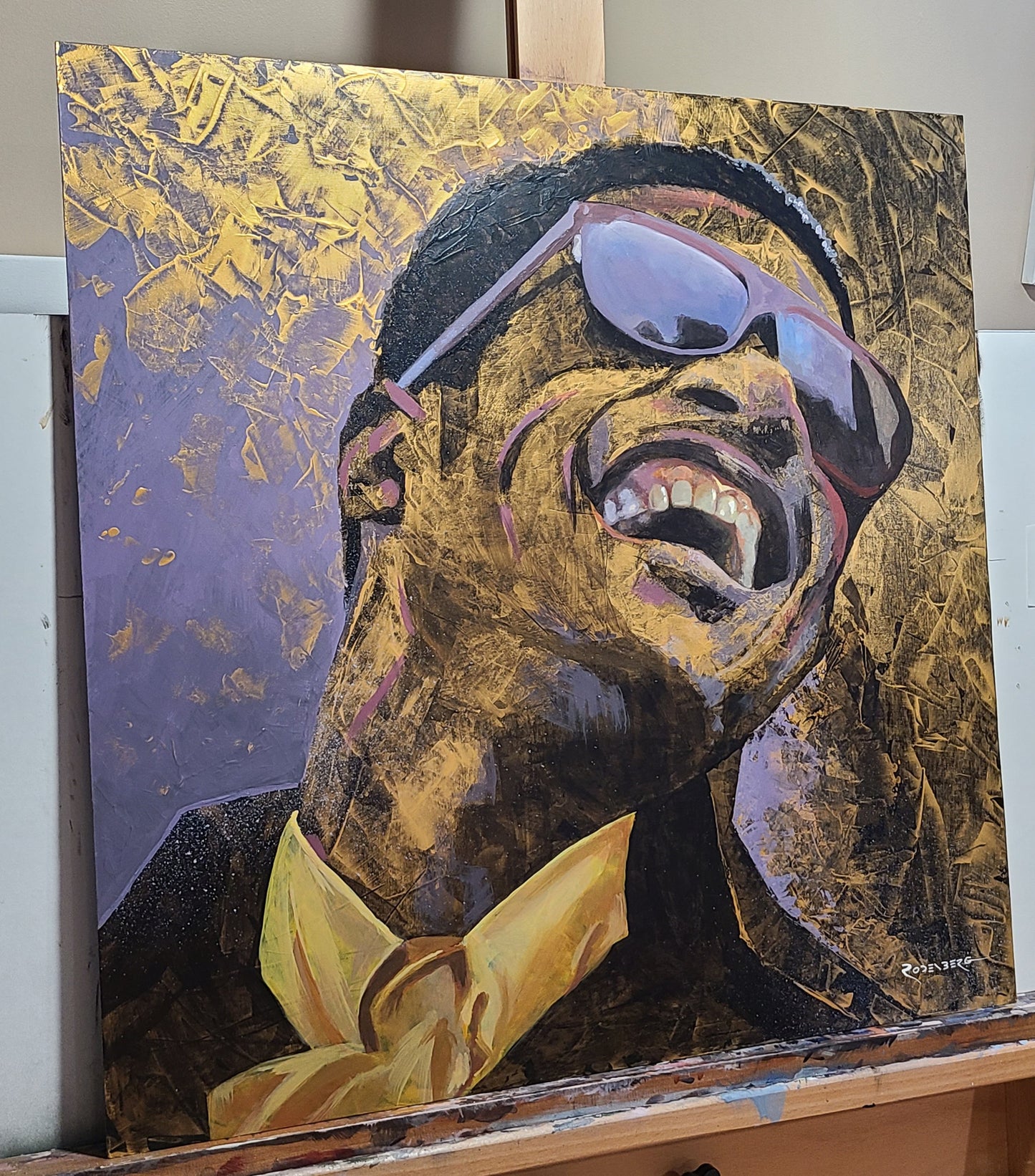 Stevie Wonder painting