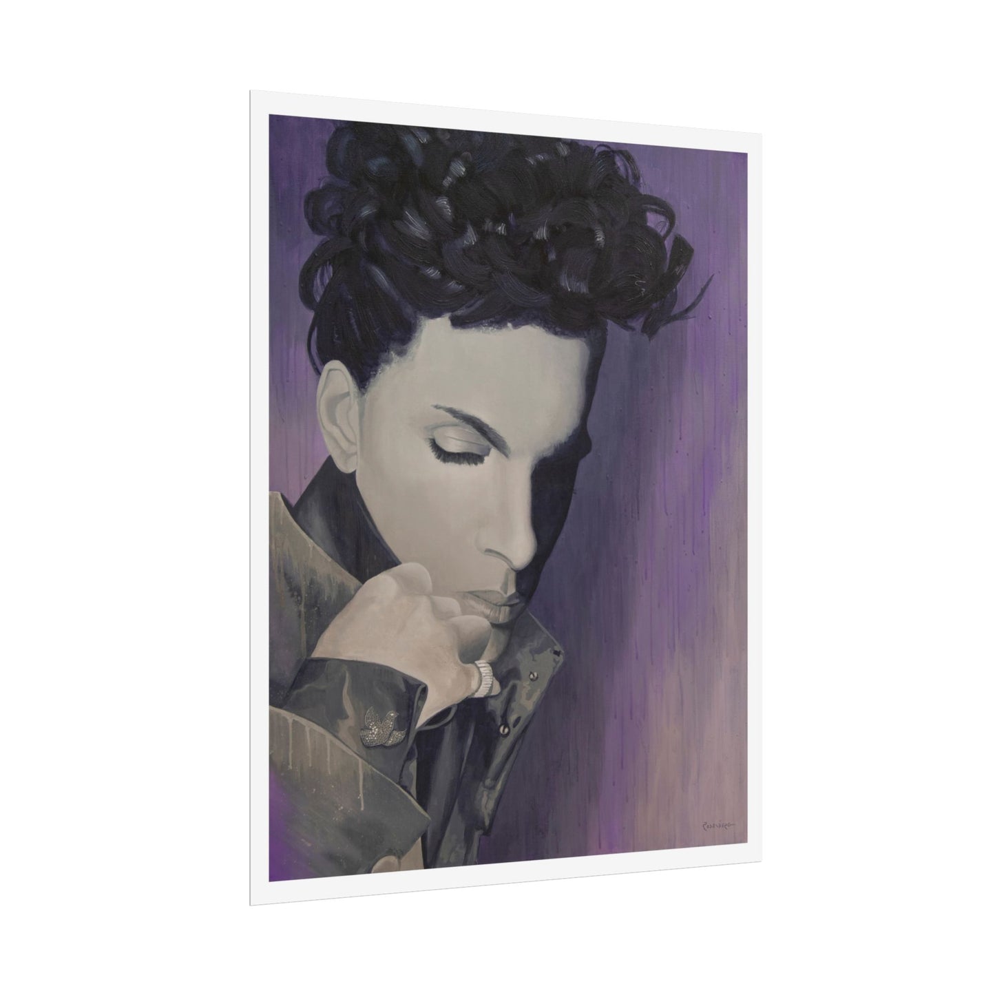 Prince print on paper, 3 sizes, a beautiful music inspired painting, modern wall art home decor poster