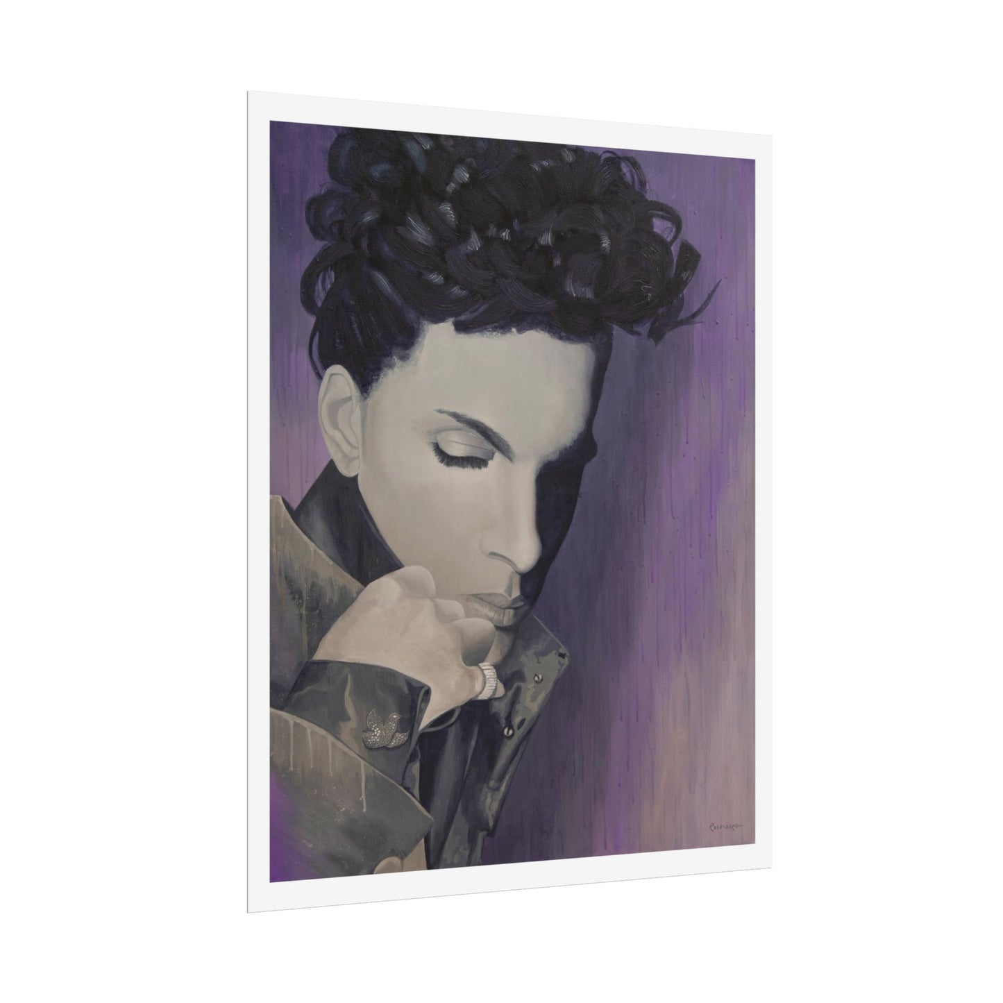 Prince print on paper, 3 sizes, a beautiful music inspired painting, modern wall art home decor poster