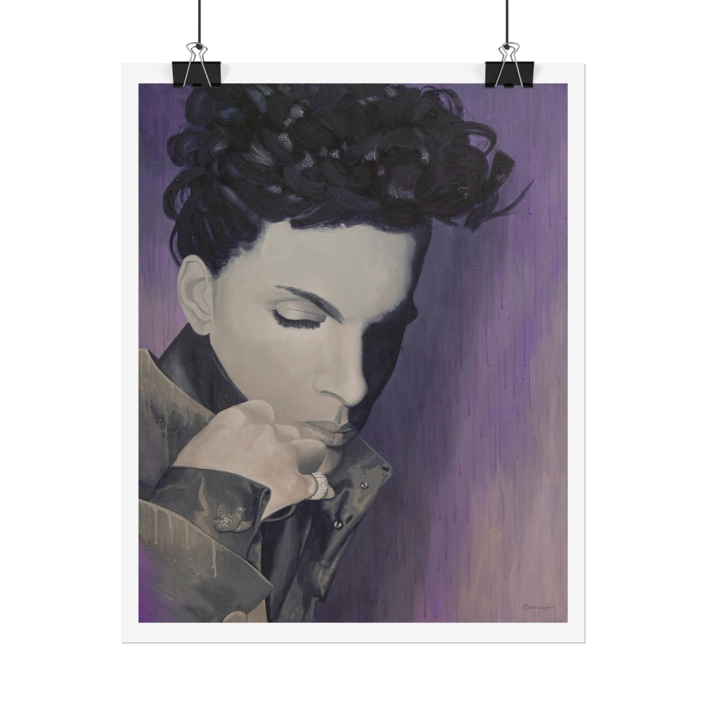 Prince print on paper, 3 sizes, a beautiful music inspired painting, modern wall art home decor poster