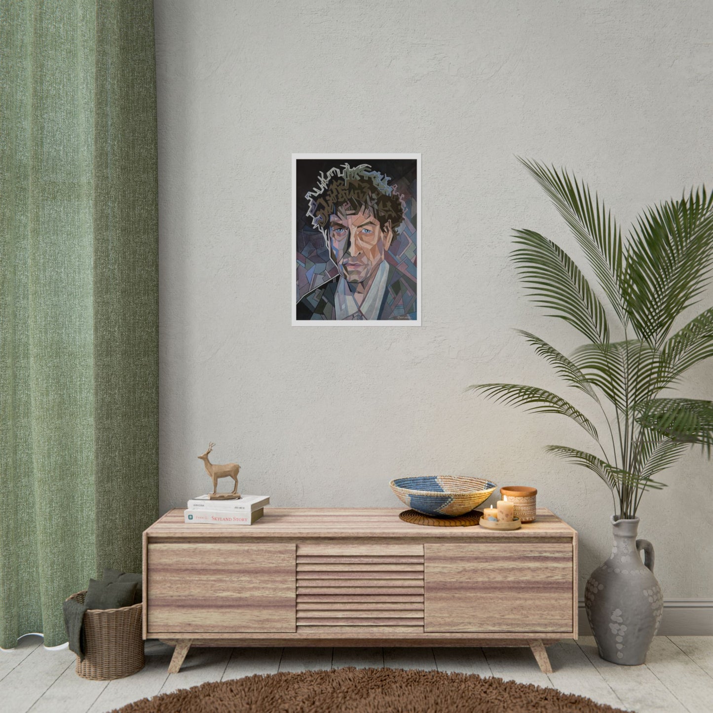 Bob Dylan print on paper, 2 sizes