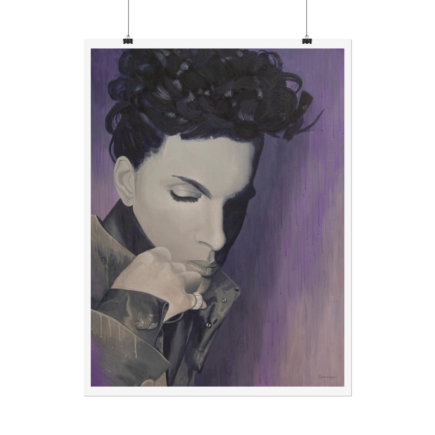 Prince print on paper, 3 sizes, a beautiful music inspired painting, modern wall art home decor poster