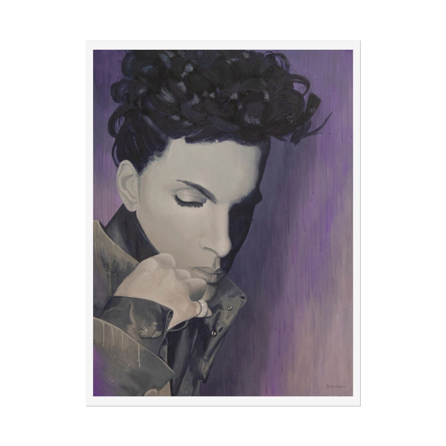 Prince print on paper, 3 sizes, a beautiful music inspired painting, modern wall art home decor poster