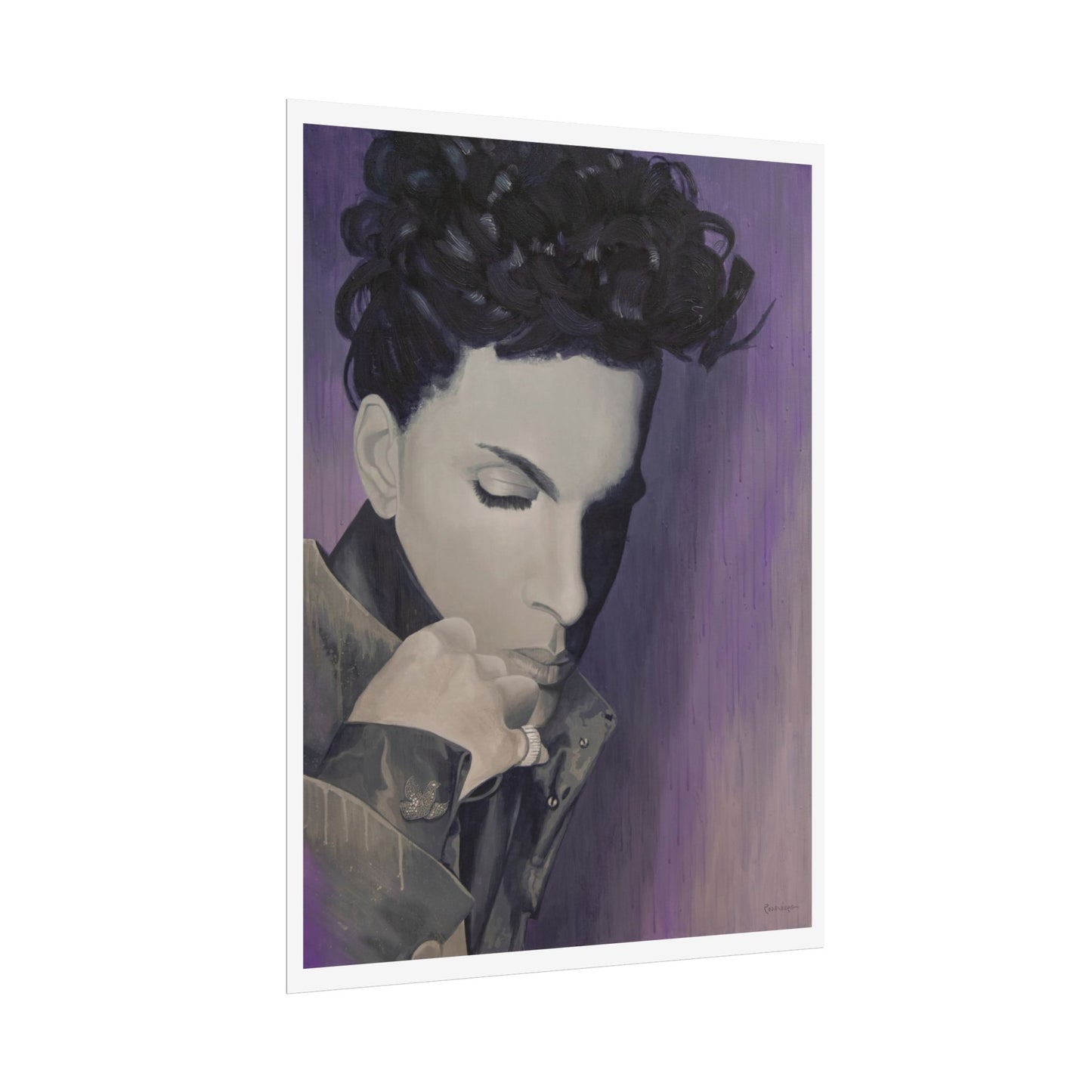 Prince print on paper, 3 sizes, a beautiful music inspired painting, modern wall art home decor poster