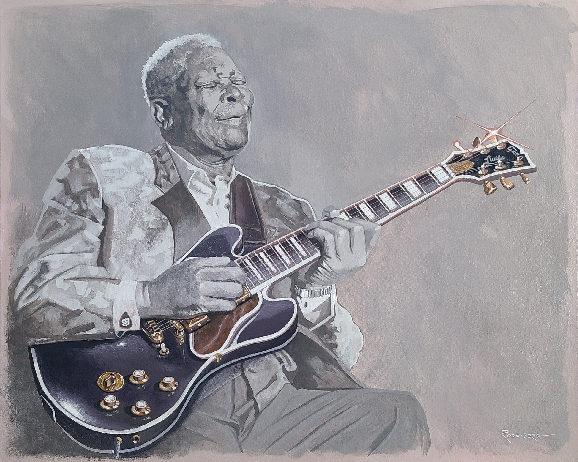 painting of BB King