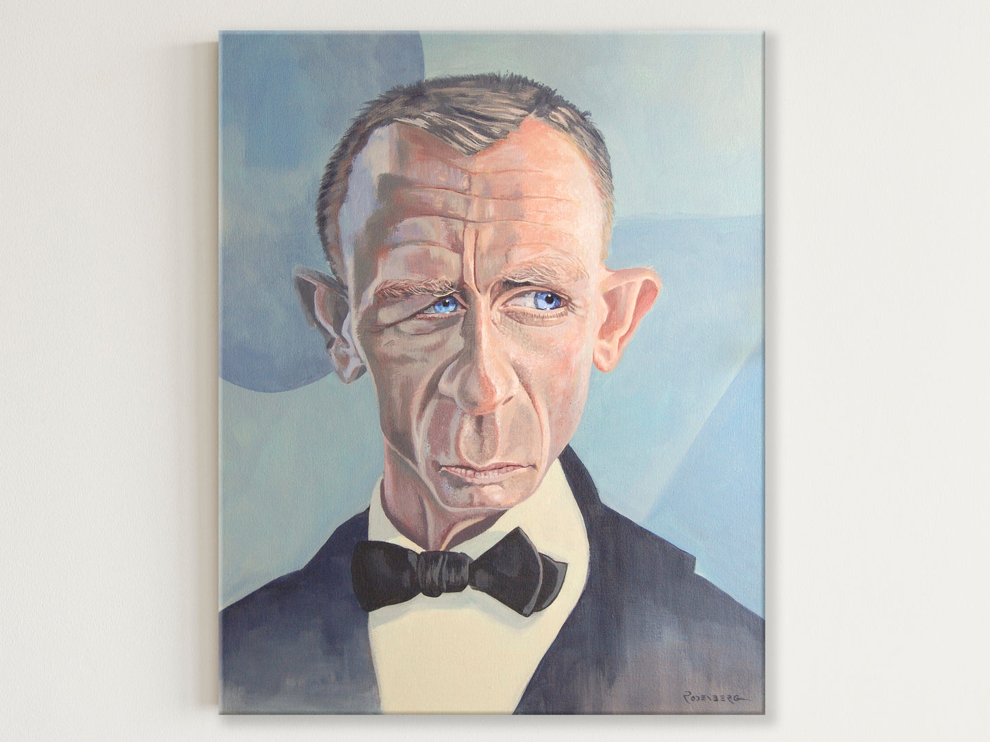 Daniel Craig James Bond painting caricature wall art