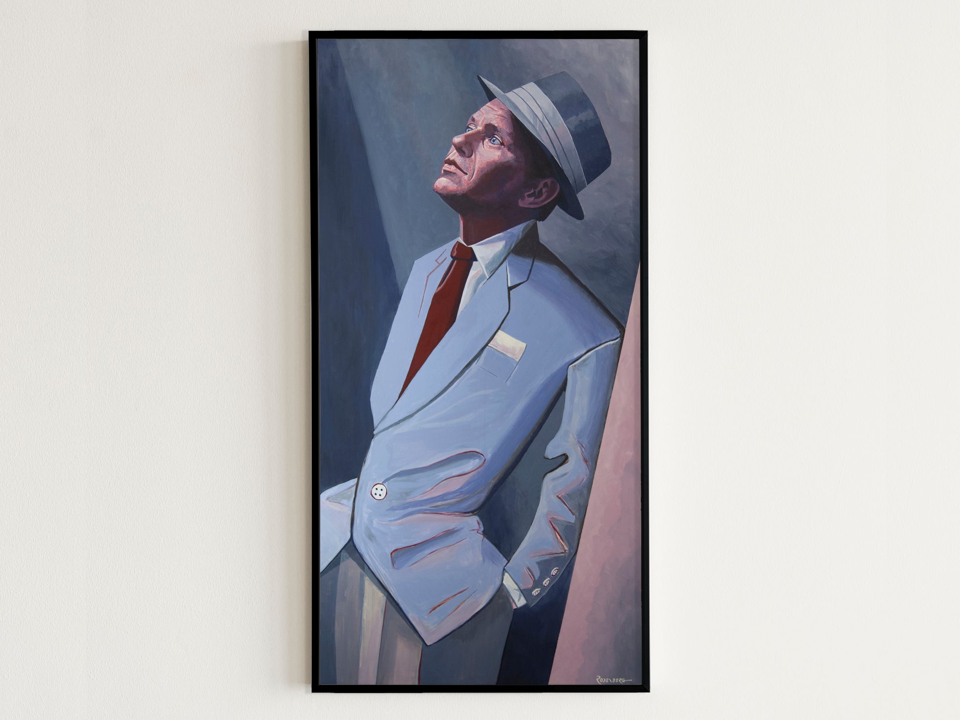 Painting of Frank Sinatra, fine art home decor