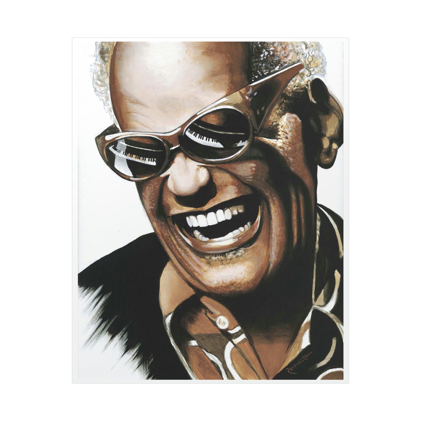 Ray Charles print on paper