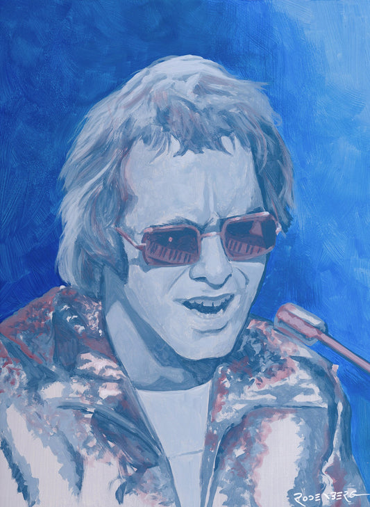 Elton John portrait painting art by Jeff Rodenberg
