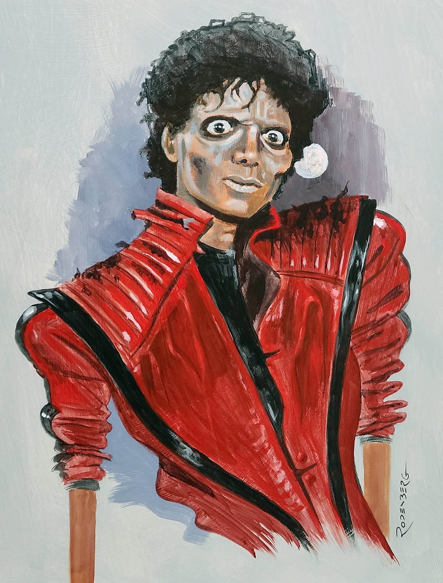 Michael Jackson portrait painting art by Jeff Rodenberg