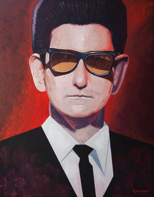 Roy Orbison portrait painting art by Jeff Rodenberg
