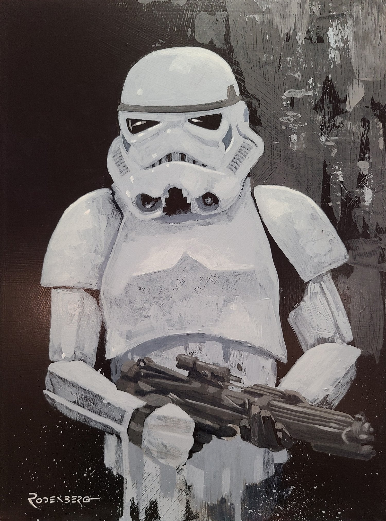 Star Wars Stormtrooper painting art by Jeff Rodenberg