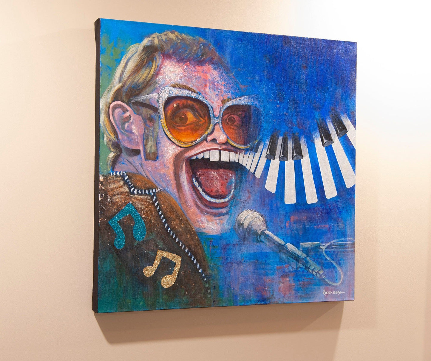 Elton John painting