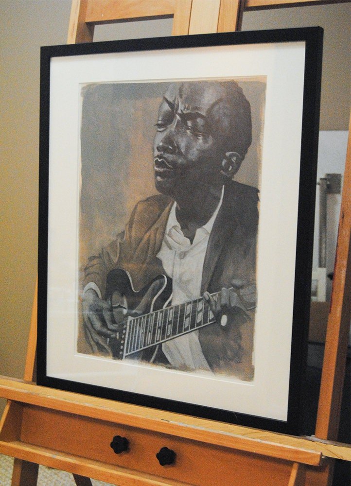 John Lee Hooker painting