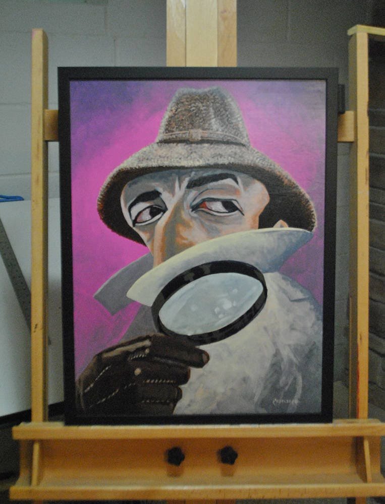 Peter Sellers Inspector Clouseau painting