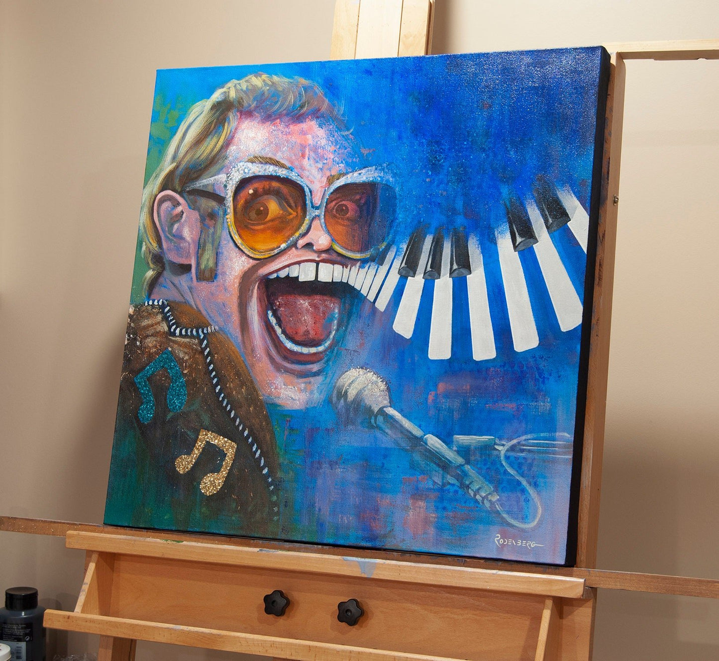 Elton John painting