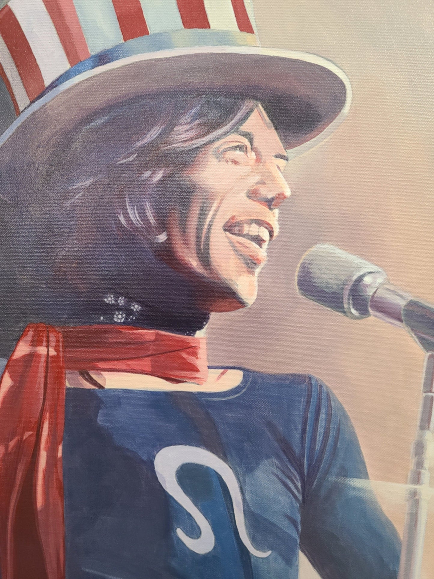 Mick Jagger painting