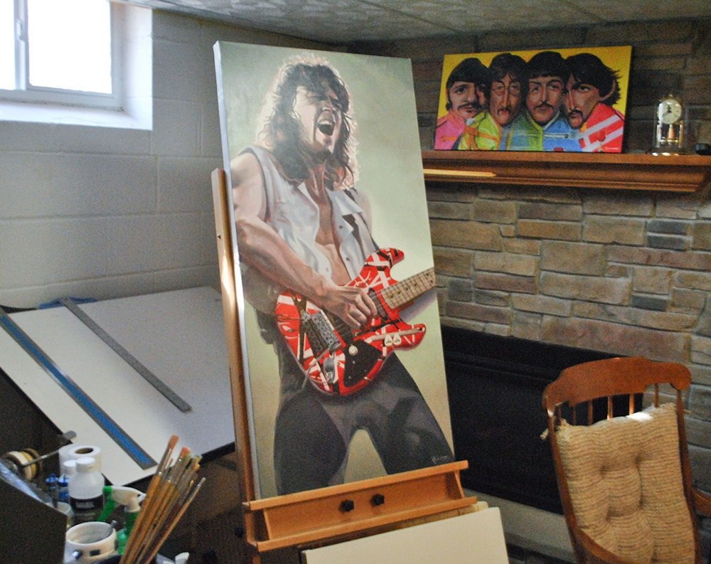 Eddie Van Halen painting