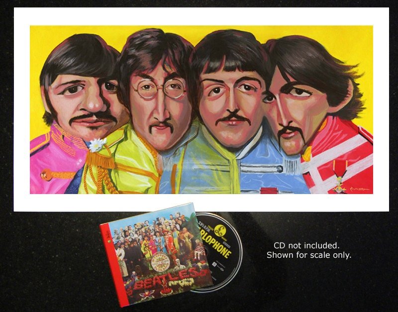 Beatles Limited Edition 22in. x 12 in. Giclee print on paper