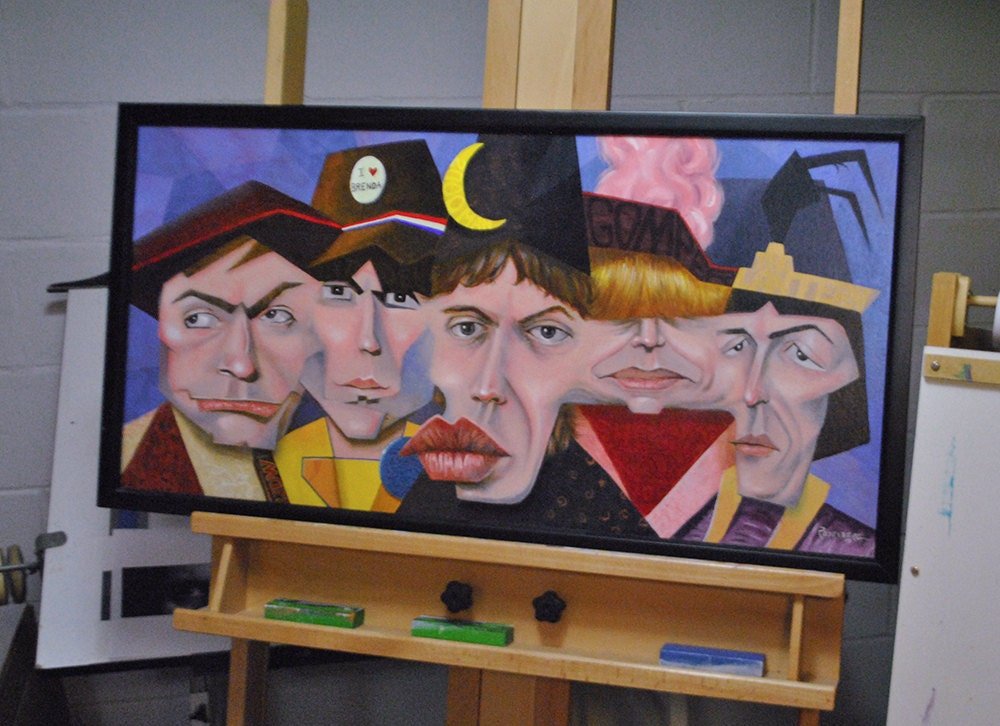 The Rolling Stones painting