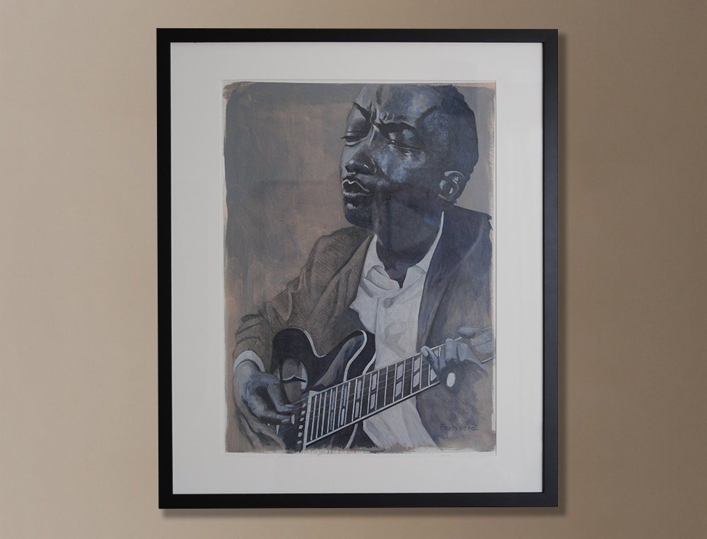 John Lee Hooker painting