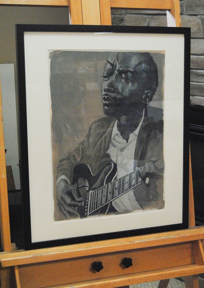 John Lee Hooker painting